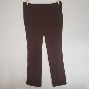 New York & Company, 7th Avenue Design, Brown Bootcut Pants, Size 14 Tall